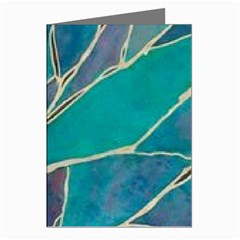 Aqua Batik, Abstract, Colorful Greeting Cards (Pkg of 8) from ArtsNow.com Left