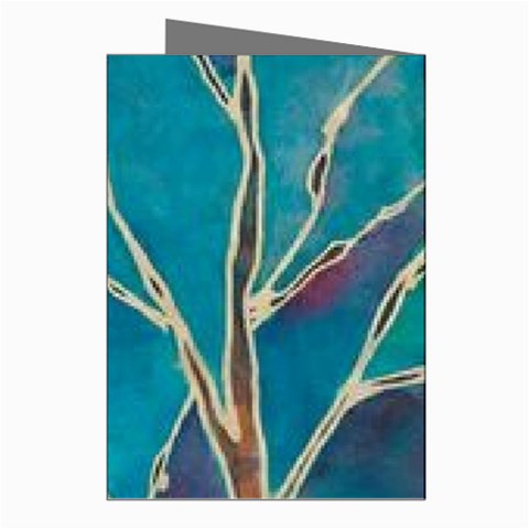 Aqua Batik, Abstract, Colorful Greeting Cards (Pkg of 8) from ArtsNow.com Right