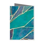 Aqua Batik, Abstract, Colorful Mini Greeting Cards (Pkg of 8)