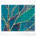 Aqua Batik, Abstract, Colorful Rectangular Jigsaw Puzzl