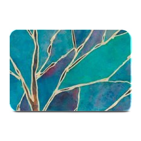 Aqua Batik, Abstract, Colorful Plate Mats from ArtsNow.com 18 x12  Plate Mat