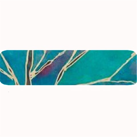 Aqua Batik, Abstract, Colorful Large Bar Mat from ArtsNow.com 32 x8.5  Bar Mat