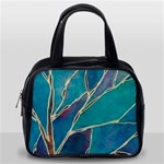 Aqua Batik, Abstract, Colorful Classic Handbag (One Side)