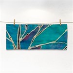 Aqua Batik, Abstract, Colorful Hand Towel