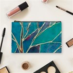 Aqua Batik, Abstract, Colorful Cosmetic Bag (Medium)