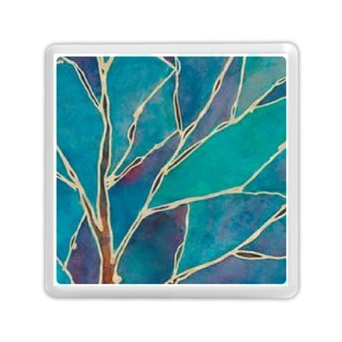 Aqua Batik, Abstract, Colorful Memory Card Reader (Square) from ArtsNow.com Front