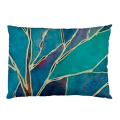 Aqua Batik, Abstract, Colorful Pillow Case (Two Sides) from ArtsNow.com Front