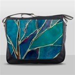 Aqua Batik, Abstract, Colorful Messenger Bag