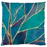 Aqua Batik, Abstract, Colorful Large Cushion Case (One Side)