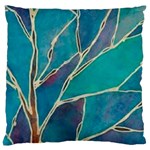 Aqua Batik, Abstract, Colorful Standard Premium Plush Fleece Cushion Case (One Side)