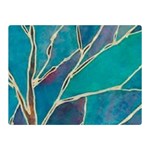 Aqua Batik, Abstract, Colorful Two Sides Premium Plush Fleece Blanket (Mini)