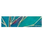 Aqua Batik, Abstract, Colorful Oblong Satin Scarf (16  x 60 )