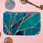 Aqua Batik, Abstract, Colorful Large Coin Purse