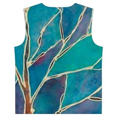 Aqua Batik, Abstract, Colorful Kid s Button Up Puffer Vest from ArtsNow.com Back