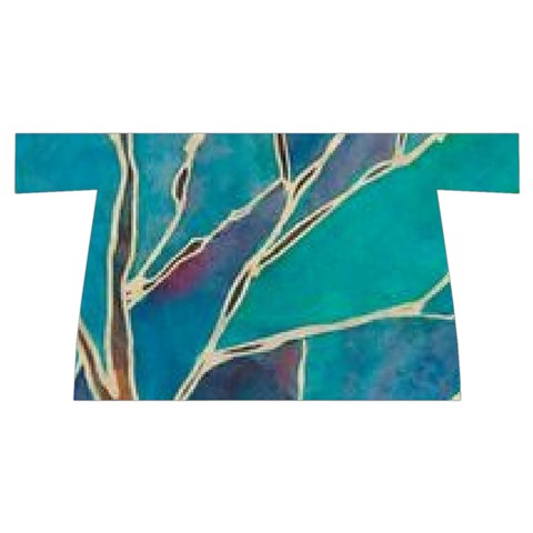 Aqua Batik, Abstract, Colorful Wristlet Pouch Bag (Small) from ArtsNow.com Front