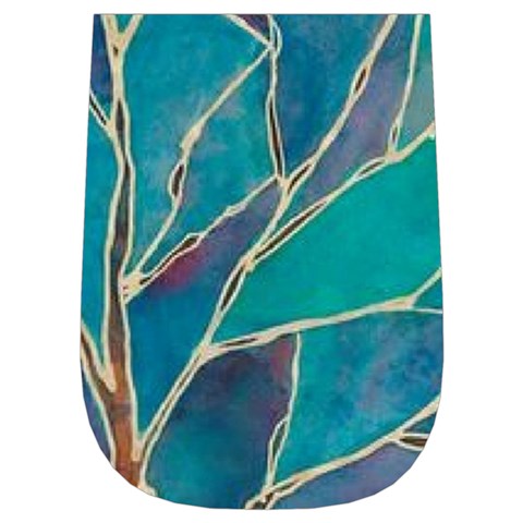 Aqua Batik, Abstract, Colorful Wristlet Pouch Bag (Small) from ArtsNow.com Right Side