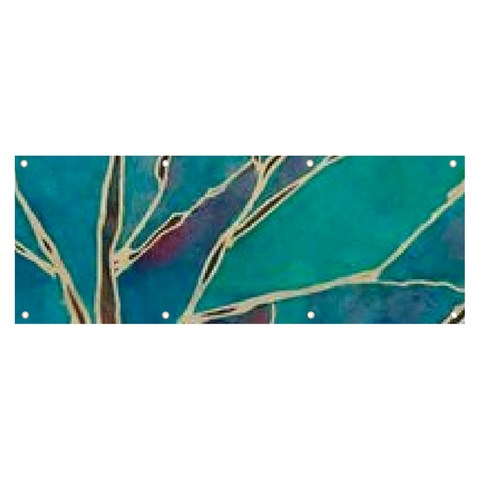 Aqua Batik, Abstract, Colorful Banner and Sign 8  x 3  from ArtsNow.com Front