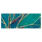 Aqua Batik, Abstract, Colorful Banner and Sign 8  x 3 