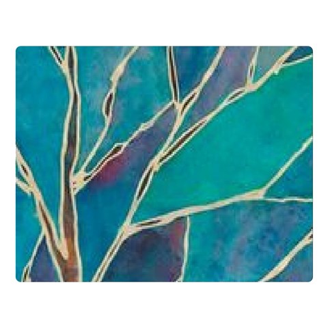 Aqua Batik, Abstract, Colorful Premium Plush Fleece Blanket (Large) from ArtsNow.com 80 x60  Blanket Front