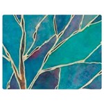 Aqua Batik, Abstract, Colorful Two Sides Premium Plush Fleece Blanket (Baby Size)