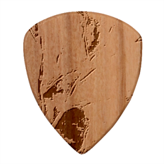 Aqua Batik, Abstract, Colorful Wood Guitar Pick (Set of 10) from ArtsNow.com Front