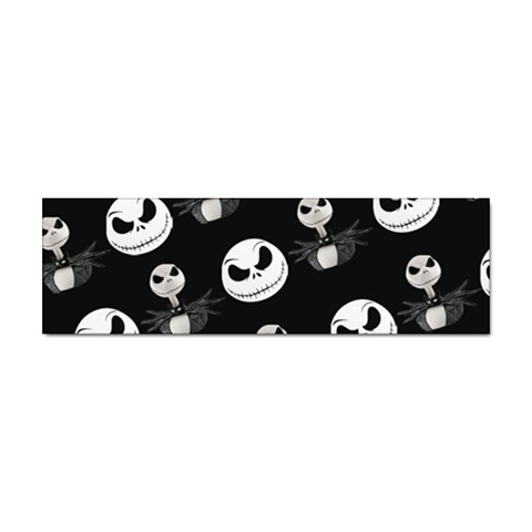 Jack Print, White, Before, Plain, Black, Simple, Christmas Sticker Bumper (10 pack) from ArtsNow.com Front