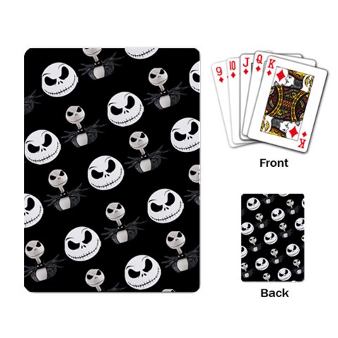 Jack Print, White, Before, Plain, Black, Simple, Christmas Playing Cards Single Design (Rectangle) from ArtsNow.com Back