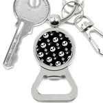 Jack Print, White, Before, Plain, Black, Simple, Christmas Bottle Opener Key Chain