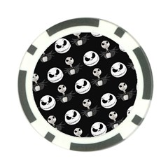 Jack Print, White, Before, Plain, Black, Simple, Christmas Poker Chip Card Guard (10 pack) from ArtsNow.com Front