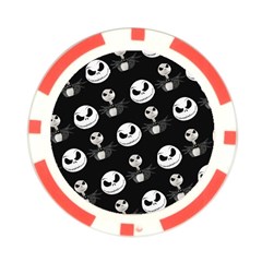 Jack Print, White, Before, Plain, Black, Simple, Christmas Poker Chip Card Guard (10 pack) from ArtsNow.com Front