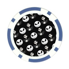 Jack Print, White, Before, Plain, Black, Simple, Christmas Poker Chip Card Guard (10 pack) from ArtsNow.com Front