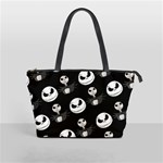 Jack Print, White, Before, Plain, Black, Simple, Christmas Classic Shoulder Handbag