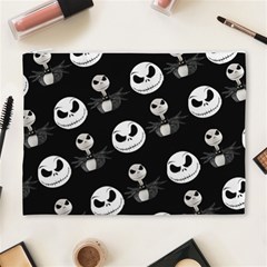 Jack Print, White, Before, Plain, Black, Simple, Christmas Cosmetic Bag (XL) from ArtsNow.com Front