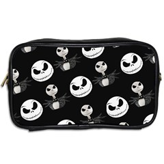 Jack Print, White, Before, Plain, Black, Simple, Christmas Toiletries Bag (Two Sides) from ArtsNow.com Back