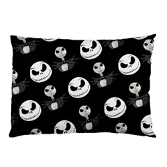 Jack Print, White, Before, Plain, Black, Simple, Christmas Pillow Case (Two Sides) from ArtsNow.com Back