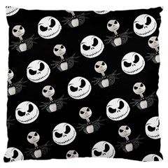 Jack Print, White, Before, Plain, Black, Simple, Christmas Standard Premium Plush Fleece Cushion Case (Two Sides) from ArtsNow.com Back