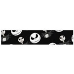 Jack Print, White, Before, Plain, Black, Simple, Christmas Small Premium Plush Fleece Scarf