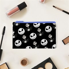 Jack Print, White, Before, Plain, Black, Simple, Christmas Cosmetic Bag (XS) from ArtsNow.com Front