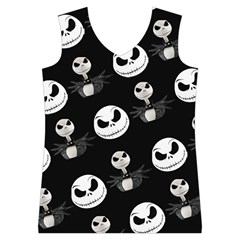 Jack Print, White, Before, Plain, Black, Simple, Christmas Women s Basketball Tank Top from ArtsNow.com Front