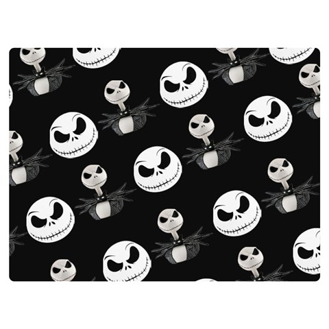 Jack Print, White, Before, Plain, Black, Simple, Christmas Two Sides Premium Plush Fleece Blanket (Baby Size) from ArtsNow.com 40 x30  Blanket Front