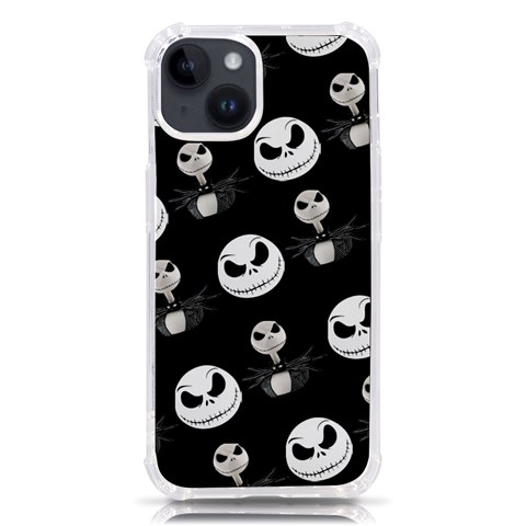 Jack Print, White, Before, Plain, Black, Simple, Christmas iPhone 14 TPU UV Print Case from ArtsNow.com Front