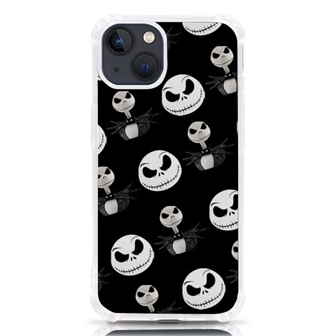 Jack Print, White, Before, Plain, Black, Simple, Christmas iPhone 13 TPU UV Print Case from ArtsNow.com Front