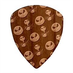 Jack Print, White, Before, Plain, Black, Simple, Christmas Wood Guitar Pick (Set of 10) from ArtsNow.com Front