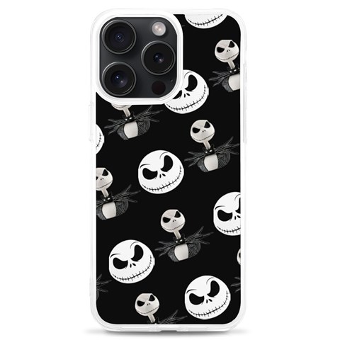 Jack Print, White, Before, Plain, Black, Simple, Christmas iPhone 15 Pro Max TPU UV Print Case from ArtsNow.com Front