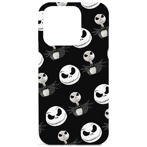 Jack Print, White, Before, Plain, Black, Simple, Christmas iPhone 15 Pro Black UV Print PC Hardshell Case from ArtsNow.com Front