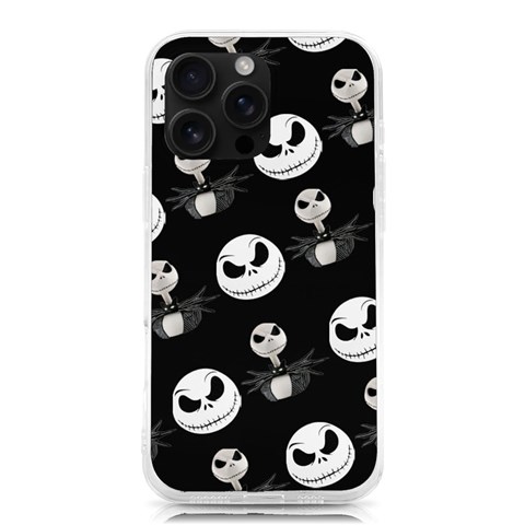 Jack Print, White, Before, Plain, Black, Simple, Christmas iPhone 16 Pro Max TPU UV Print Case from ArtsNow.com Front