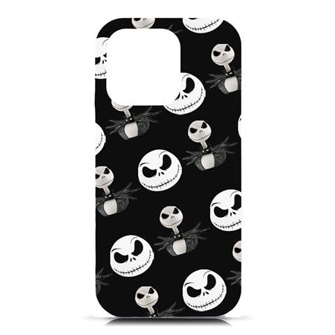 Jack Print, White, Before, Plain, Black, Simple, Christmas iPhone 16 Pro Black UV Print PC Hardshell Case from ArtsNow.com Front