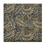 Brown Vintage Background Vintage Floral Pattern, Brown Tile Coaster