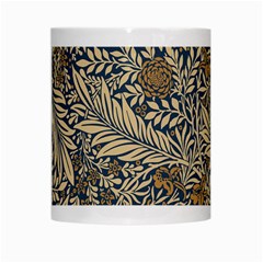 Brown Vintage Background Vintage Floral Pattern, Brown White Mug from ArtsNow.com Center