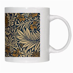 Brown Vintage Background Vintage Floral Pattern, Brown White Mug from ArtsNow.com Right